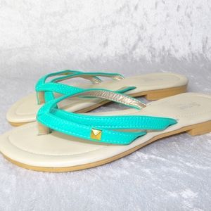 Sugar Kids Cristal Girls Sandal Flip Flop sz 1.5